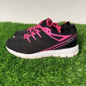 FILA Women's Memory Stride Running Shoes Black/Pink